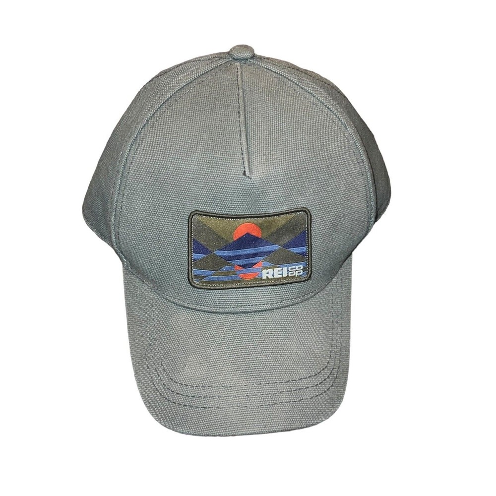 REI Co-Op 100% Cotton Gray Heavy Canvas Snapback Hat